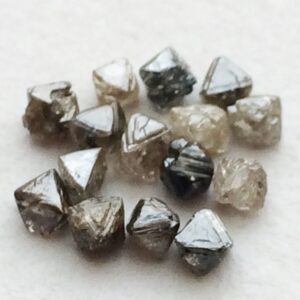 2-3mm Brown Rough Diamond Crystal, Raw Diamond, Uncut Diamond, Loose Diamond, Diamond Octahedron For Jewelry (1cts To 5cts Options)