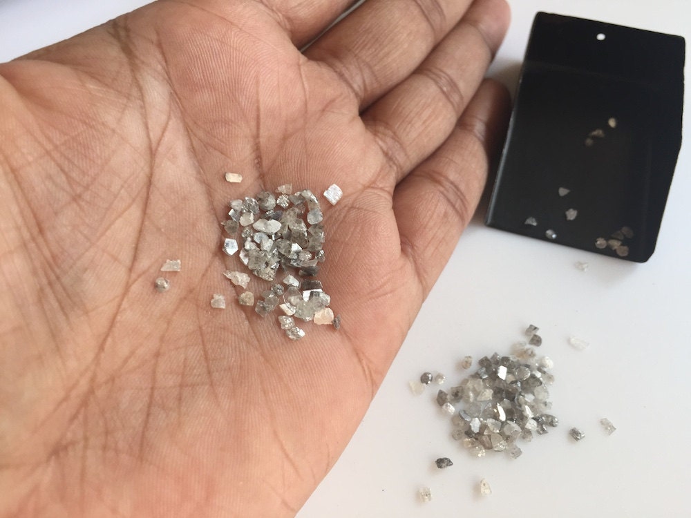 2-5mm White Diamond Slices, Natural Rough Diamond, Raw Diamond Chips, Raw Uncut Diamond Slices For Jewelry (1ct To 5ct Options) 2-5mm White Diamond Slices, Natural Rough Diamond, Raw Diamond Chips, Raw Uncut Diamond Slices For Jewelry (1ct To 5ct Options)