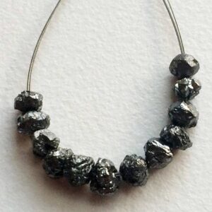 5.5-7mm Black Rough Diamond Beads, 1mm Large Hole Drilled Black Diamond, Loose Diamond, Conflict Free Black Diamond Beads (1pc To 10pc) 5.5-7mm Black Rough Diamond Beads, 1mm Large Hole Drilled Black Diamond, Loose Diamond, Conflict Free Black Diamond Beads (1pc To 10pc)