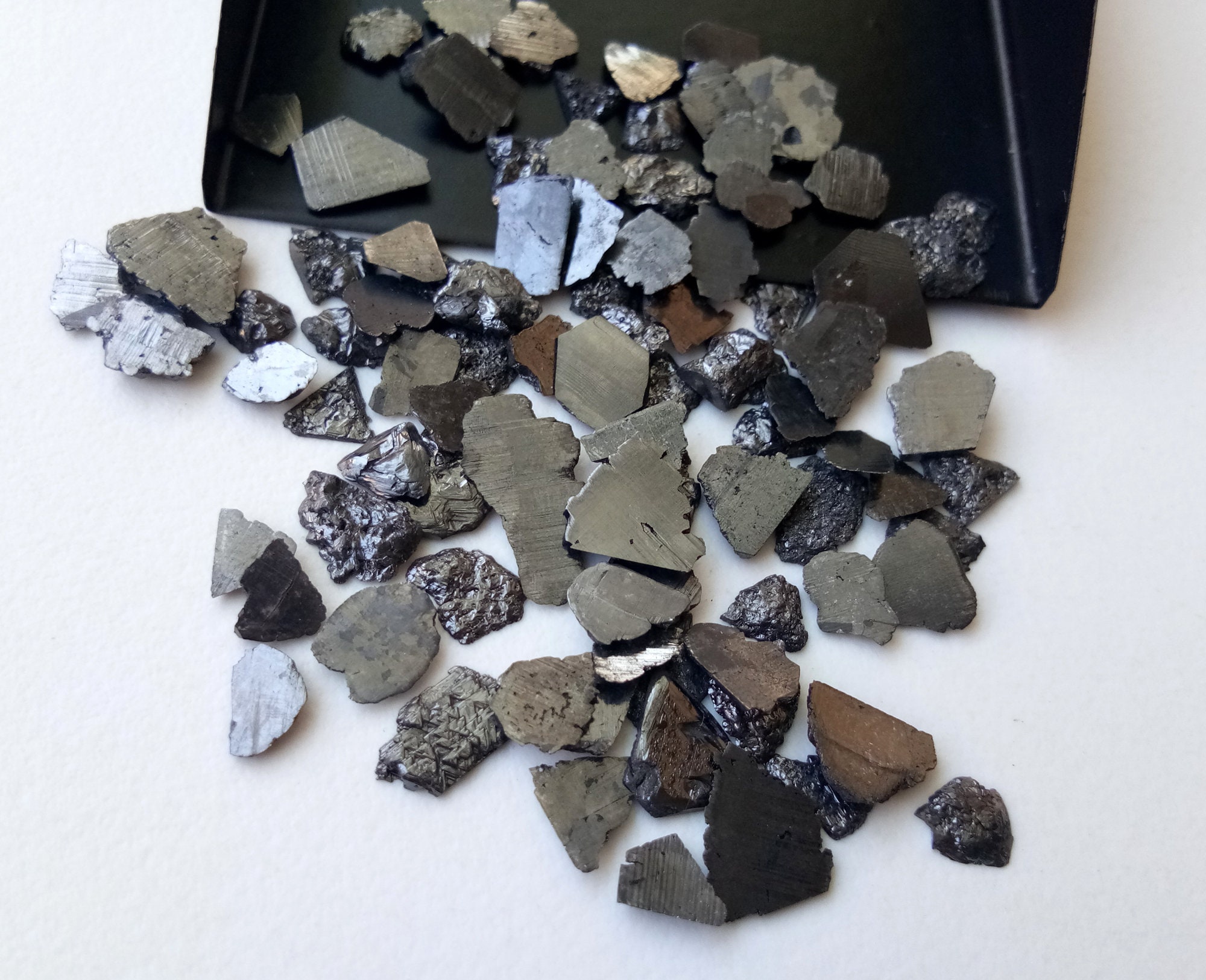 6-9mm Black Rough Diamond Slices, Black Raw Diamond Chips, Loose Raw Uncut Diamond, Black Diamond For Jewerly (1 Ct To 5 Ct Option) - Ppd662