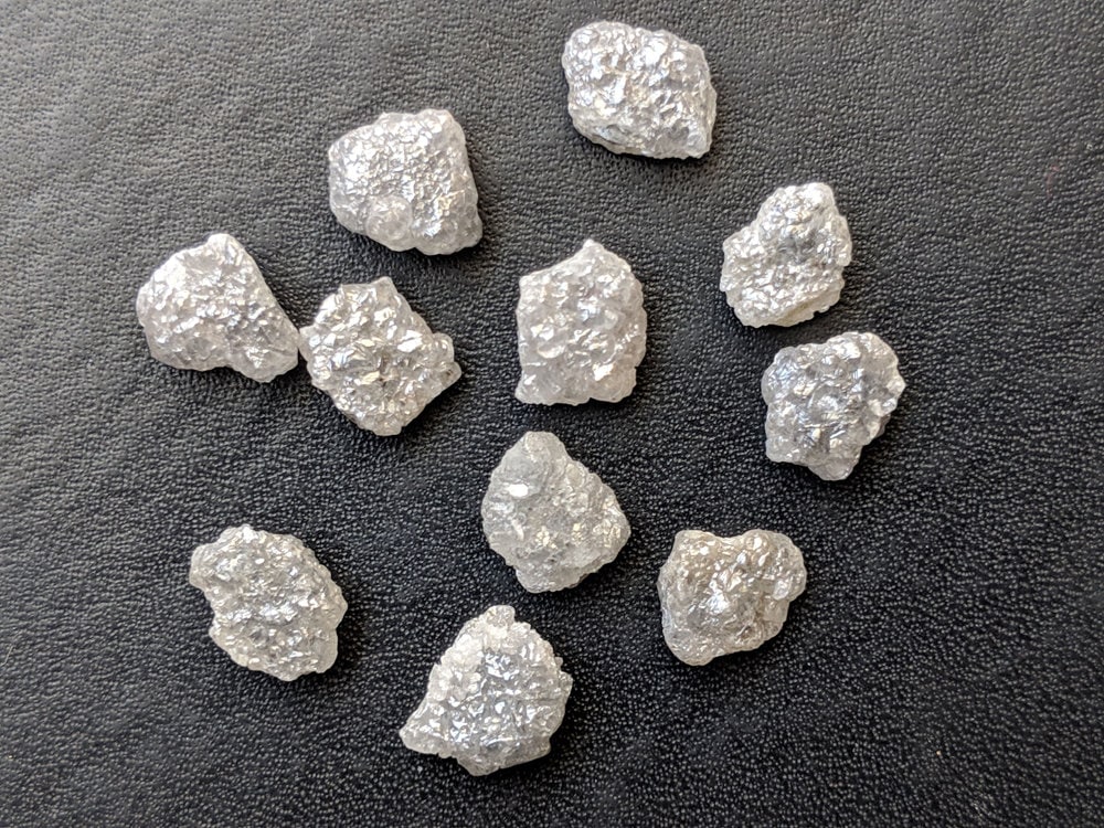 7-8mm Flat Grey Raw Diamond Slice, Beautiful Grey Rough Diamonds, Natural Uncut Diamond, Perfect For Bezel And Prong Setting (2pcs To 10pcs) 7-8mm Flat Grey Raw Diamond Slice, Beautiful Grey Rough Diamonds, Natural Uncut Diamond, Perfect For Bezel And Prong Setting (2pcs To 10pcs)