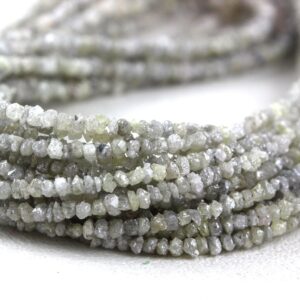 Aaa White Diamond Chips: Raw Gemstone Beads, 2-3 Mm