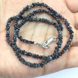 Natural Beautiful Black Diamond Chips Rough 15" Strand Diamond Uncut Diamond Rough Wholesale price Natural Beautiful Black Diamond Chips Rough 15" Strand Diamond Uncut Diamond Rough Wholesale price