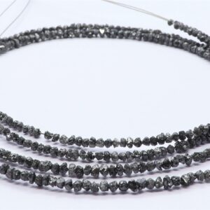 SPECIAL OFFER!  Black Diamond Faceted Chips Beads • 2-2.50mm • Natural Precious Diamond Beads • To Avail This Offer Please Read Description