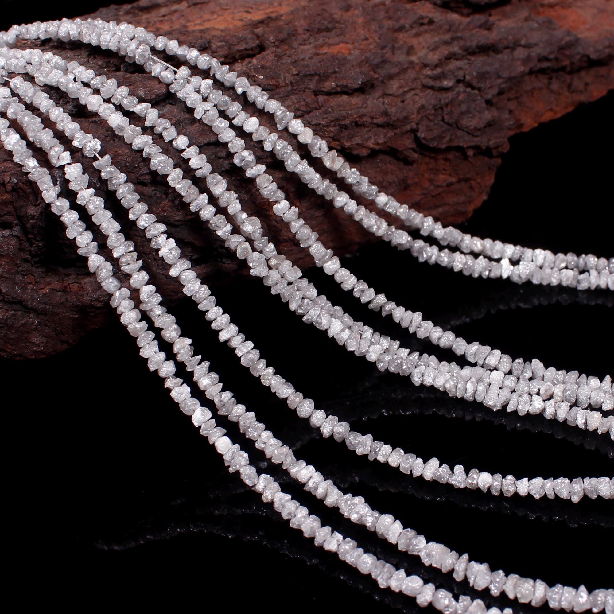 White Diamond Uncut Beads, Natural White Diamond Raw Diamond Beads, Rough Diamond Beads, 2-3 Mm Diamond Rough Beads, Small Diamonds, Loose