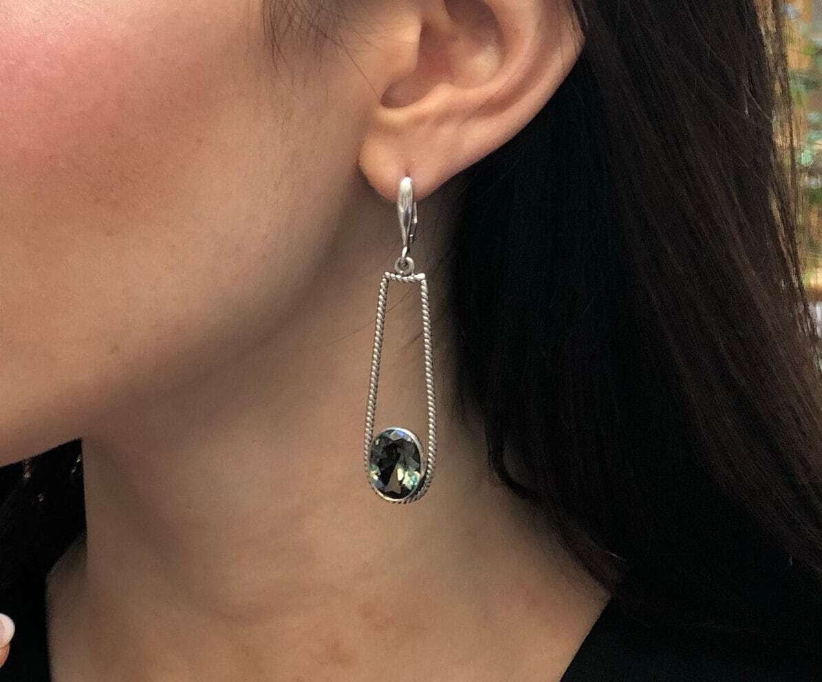 Long Diamond Earrings, Created Green Diamond, Long Green Earrings, Designer Earrings, Stunning Earrings, Statement Earrings, Silver Earrings Long Diamond Earrings, Created Green Diamond, Long Green Earrings, Designer Earrings, Stunning Earrings, Statement Earrings, Silver Earrings