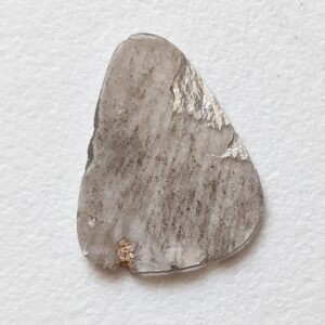 13.8x10.4mm Grey White Diamond Slice, 1.11 Cts Huge Faceted Grey White Diamond Slice, Diamond Polki Slice, Loose Diamond Slice Jewelry-pdd77