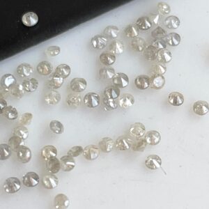 1mm / 1.3mm / 1.5mm / 1.75mm / 2mm / 2.5mm / 3mm Round Brilliant Cut White Melee Diamonds Loose, Faceted Natural Accent Diamonds For Jewelry, Dds701 / 5
