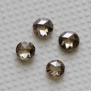 Light Champagne Rose Cut Diamond, Rare Natural Beautiful Loose Faceted Diamond, 1 Pc Rose Cut Diamond For Jewelry / Diamond Ring - Pdd549