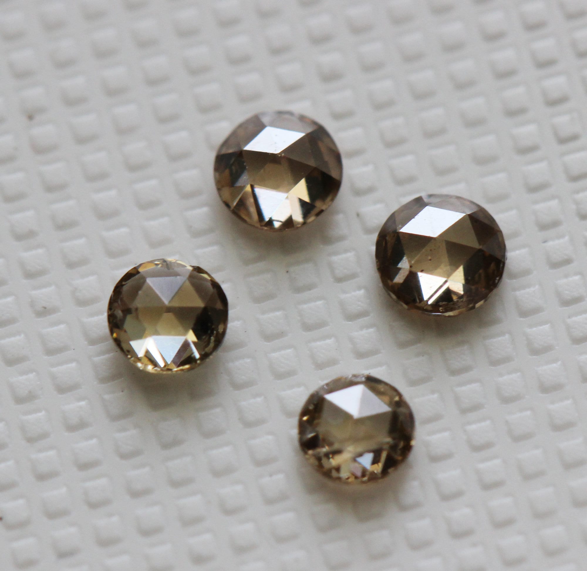 Light Champagne Rose Cut Diamond, Rare Natural Beautiful Loose Faceted Diamond, 1 Pc Rose Cut Diamond For Jewelry / Diamond Ring - Pdd549
