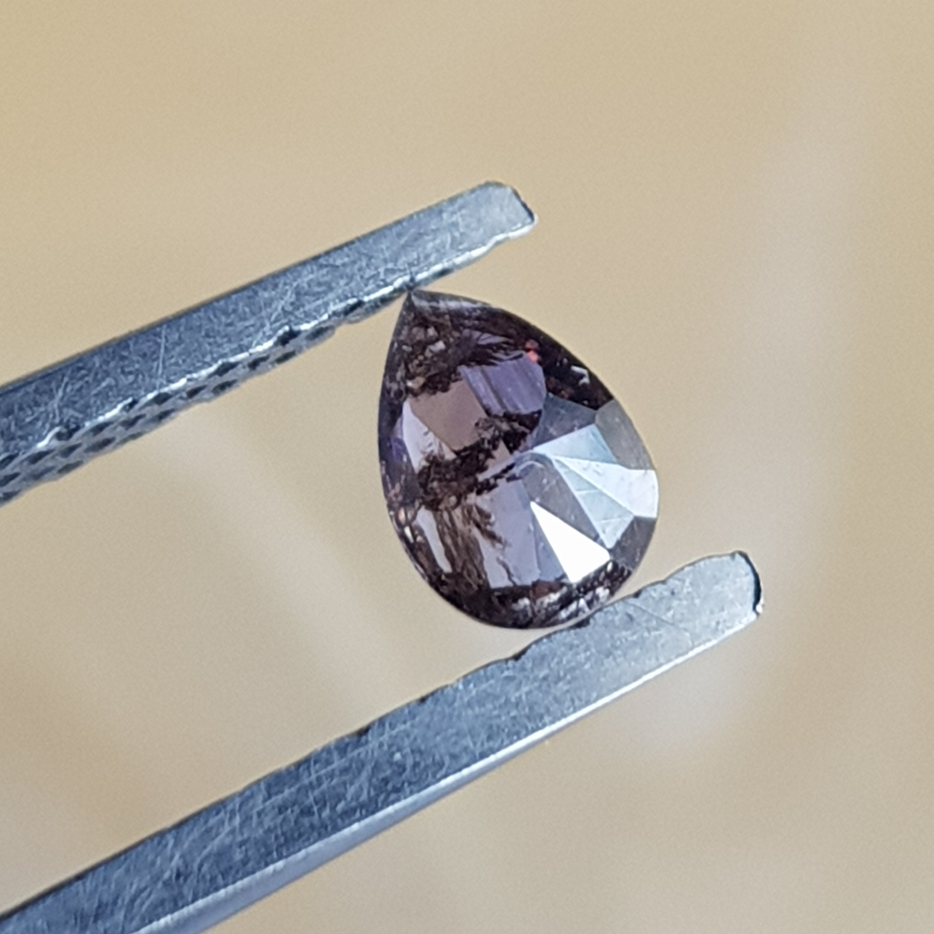 Pear Shaped Natural Pink Diamond, Earth Mined Conflict Free 0.22 Ctw / 4.9mm Loose Faceted Gem
