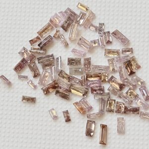 Pink Diamond, Conflict Free 2.7x1.2mm-3.4x1.7mm Natural Baguette Diamond, Faceted Loose Diamond Baguette For Ring (0.25cts To 1 Ct)-pdd287