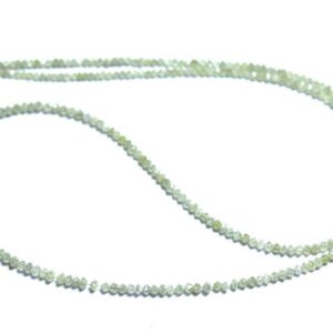 Superb Natural Gray Diamond Rondelle Bead -15 inches- Beautiful Sparkling Faceted Gray Diamond Conflict Free Beads - Size is 1.5 -2.2mm#1175