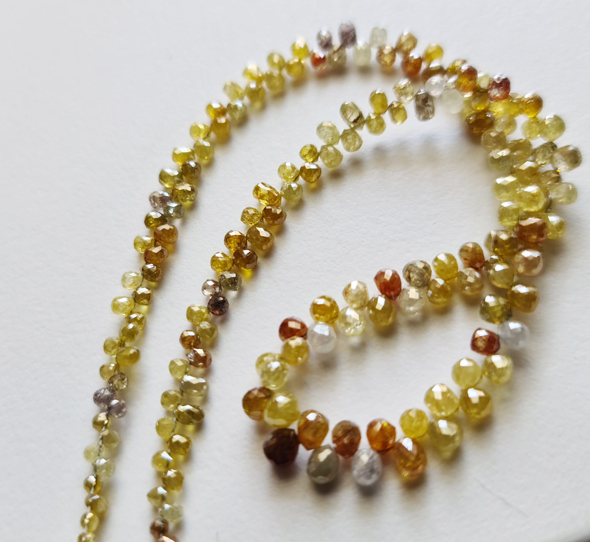 2x2.5mm - 3.5x4.2mm Grey Brown Yellow Multi Color Diamond Tear Drop Beads, Natural Sparkling Diamond Briolette (10pc To 40 Pcs Option)-apkj6 2x2.5mm - 3.5x4.2mm Grey Brown Yellow Multi Color Diamond Tear Drop Beads, Natural Sparkling Diamond Briolette (10pc To 40 Pcs Option)-apkj6