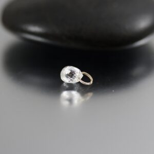 Diamond Briolette Bead - Lab Grown - Diamond Beads - Single Drop