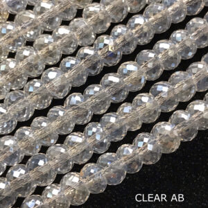 SALE 6mm Crystals Beads, Faceted wheel Beads, Clear AB, Black, Black Diamond, Micro CuttingBeads, Roundel Beads, hole 0.8mm