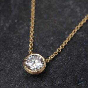 1 Carat Diamond Pendant In 18k Gold, Luxury Gift, Bridal Wear