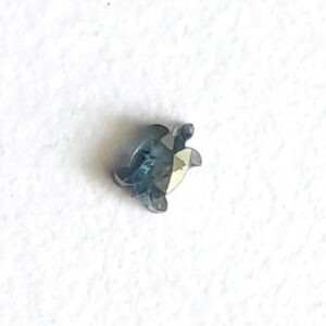 Rare Blue Tortoise Cut Polished Diamond Slice Loose Fancy Turtle Cut Diamond For Special Diamond Pendant Jewelry For Her One Of Kind Jewelry