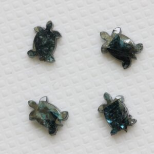 Rare Blue Tortoise Cut Polished Diamond Slice Loose Fancy Turtle Cut Diamond For Special Diamond Pendant Jewelry For Her One Of Kind Jewelry