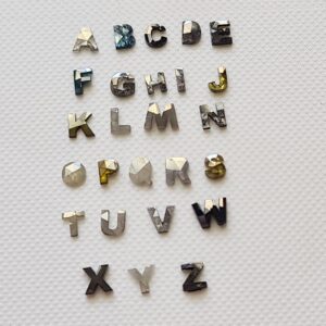 Rare Diamond Monogram Cut Polished Diamond Slice Loose Fancy Diamond Initial For Special Diamond Pendant Jewelry For Her One Of Kind Jewelry