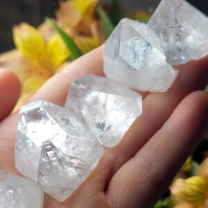 Apophyllite Diamond Crystal, Raw Clear Apophyllite Points From India - Apophyllite Gemstone