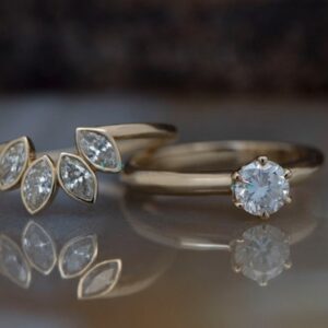 1.40 Ct Diamond Ring-matching Rings-bridal Ring Set-cluster Wedding Set-bridal Ring Sets Art Deco-4 Prong Engagement-gold Solitaire Ring 1.40 Ct Diamond Ring-matching Rings-bridal Ring Set-cluster Wedding Set-bridal Ring Sets Art Deco-4 Prong Engagement-gold Solitaire Ring