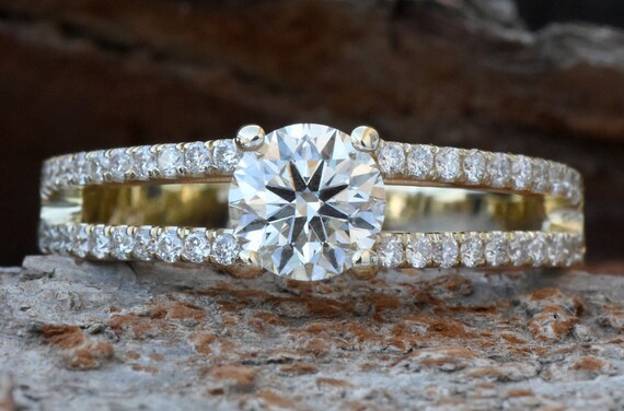 Art Deco Engagement Ring-twist Engagement Ring Diamond-diamond Ring-gold Ring-unique Diamond Ring -promise Ring-custom Ring-anniversary Ring