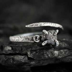 Adjustable Raw Black Diamond Ring. Rustic Black Silver Rough and Cut Black Diamond Unique Engagement or Everyday Statement Ring Adjustable Raw Black Diamond Ring. Rustic Black Silver Rough and Cut Black Diamond Unique Engagement or Everyday Statement Ring