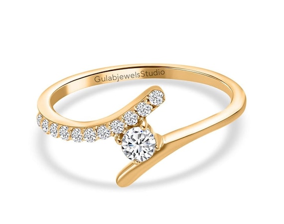 Dainty Diamond Ring, 925 Sterling Silver, Promise Ring