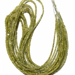 Certified~light Shade Diamond Beads~aaa++ Light Yellow Diamond Beads 100% Natural Diamond Rondelles Sparkling Yellow Diamond 16” Strand Rare Certified~light Shade Diamond Beads~aaa++ Light Yellow Diamond Beads 100% Natural Diamond Rondelles Sparkling Yellow Diamond 16” Strand Rare