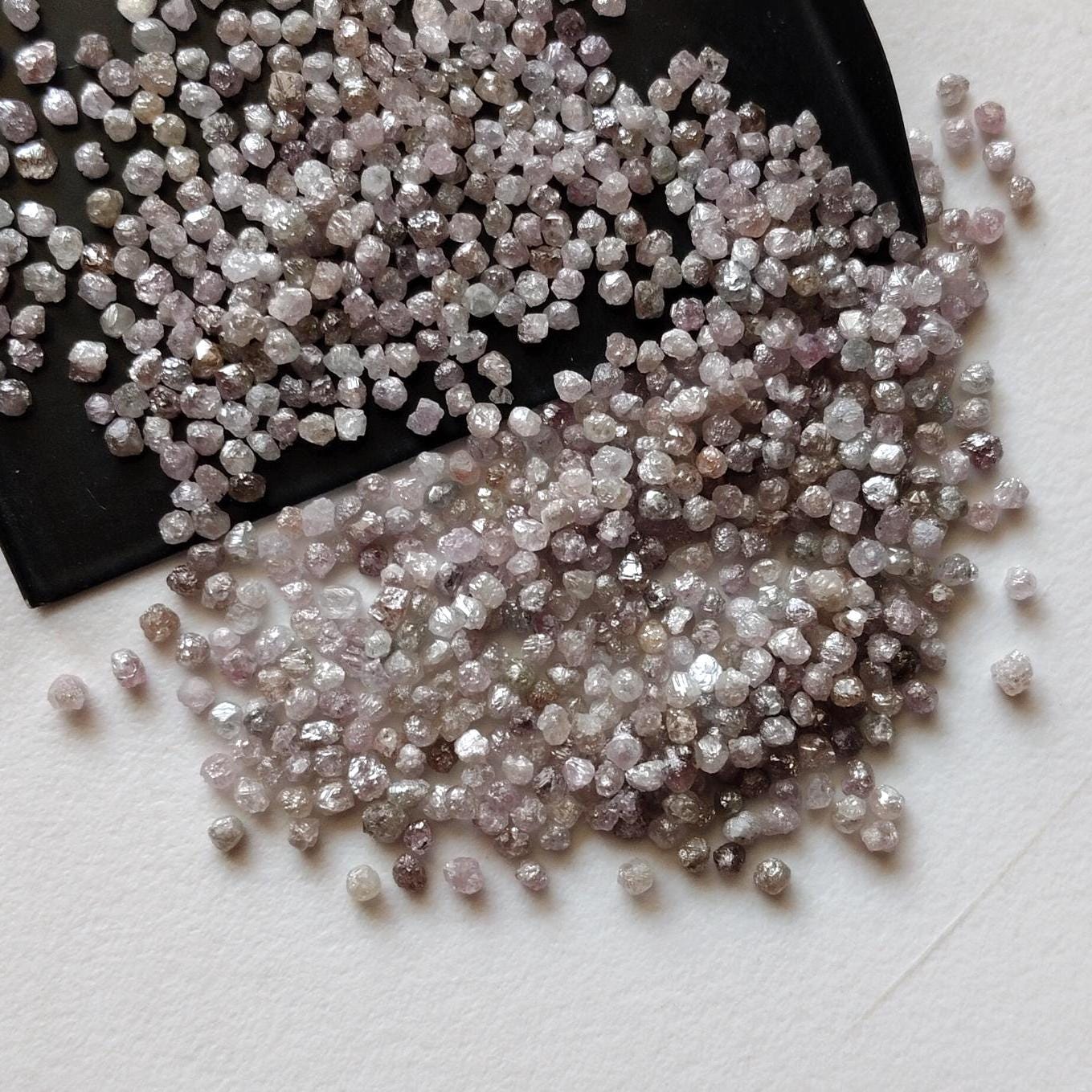 Pink Rough Diamond Rondelles, Pink Diamonds, Loose Diamonds, Rough Diamonds, Raw Uncut Diamonds, Conflict Free, 2mm Approx - Ppkj226 Pink Rough Diamond Rondelles, Pink Diamonds, Loose Diamonds, Rough Diamonds, Raw Uncut Diamonds, Conflict Free, 2mm Approx - Ppkj226
