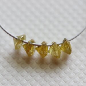 0.36 Ct Yellow Diamond, 2.5-2.7mm Yellow Solitaire Diamond, 0.5mm Center Drilled Diamond, 5 Pcs Round Brilliant Cut Loose Diamonds - Pdd402 0.36 Ct Yellow Diamond, 2.5-2.7mm Yellow Solitaire Diamond, 0.5mm Center Drilled Diamond, 5 Pcs Round Brilliant Cut Loose Diamonds - Pdd402
