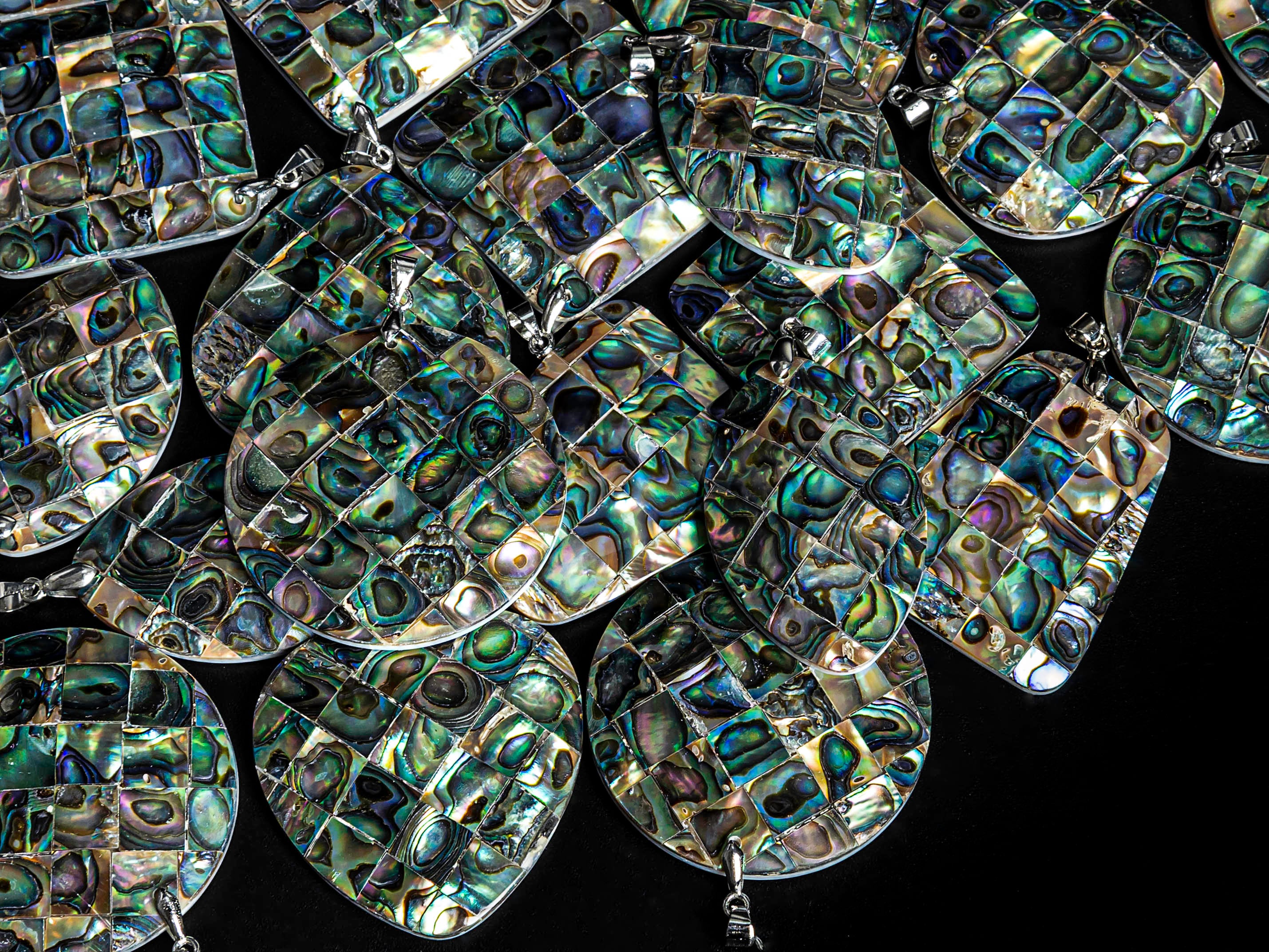Flash Natural Abalone Mother Of Pearl Pendant-round Diamond Facets Abalone Top Drilled Pearl Pendant Flash Natural Abalone Mother Of Pearl Pendant-round Diamond Facets Abalone Top Drilled Pearl Pendant