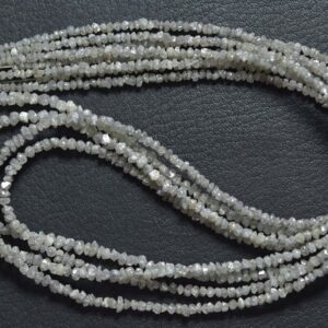Gray Diamond Round Beads - 16 inches - Natural Sauper Quality Gray Diamond Drilled Round - Size is 2 - 3 mm #504 Gray Diamond Round Beads - 16 inches - Natural Sauper Quality Gray Diamond Drilled Round - Size is 2 - 3 mm #504