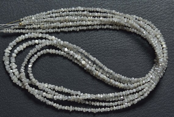 Gray Diamond Round Beads - 16 Inches - Natural Sauper Quality Gray Diamond Drilled Round - Size Is 2 - 3 Mm #504 Gray Diamond Round Beads - 16 Inches - Natural Sauper Quality Gray Diamond Drilled Round - Size Is 2 - 3 Mm #504