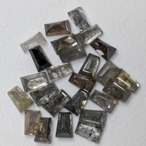 Salt And Pepper Diamond, Conflict Free 4 Mm, Round Shaped Diamond, Rose Cut Flat Back Clear Black Diamond For Jewelry (1pc To 5pc)-ppd852 Salt And Pepper Diamond, Conflict Free 4 Mm, Round Shaped Diamond, Rose Cut Flat Back Clear Black Diamond For Jewelry (1pc To 5pc)-ppd852
