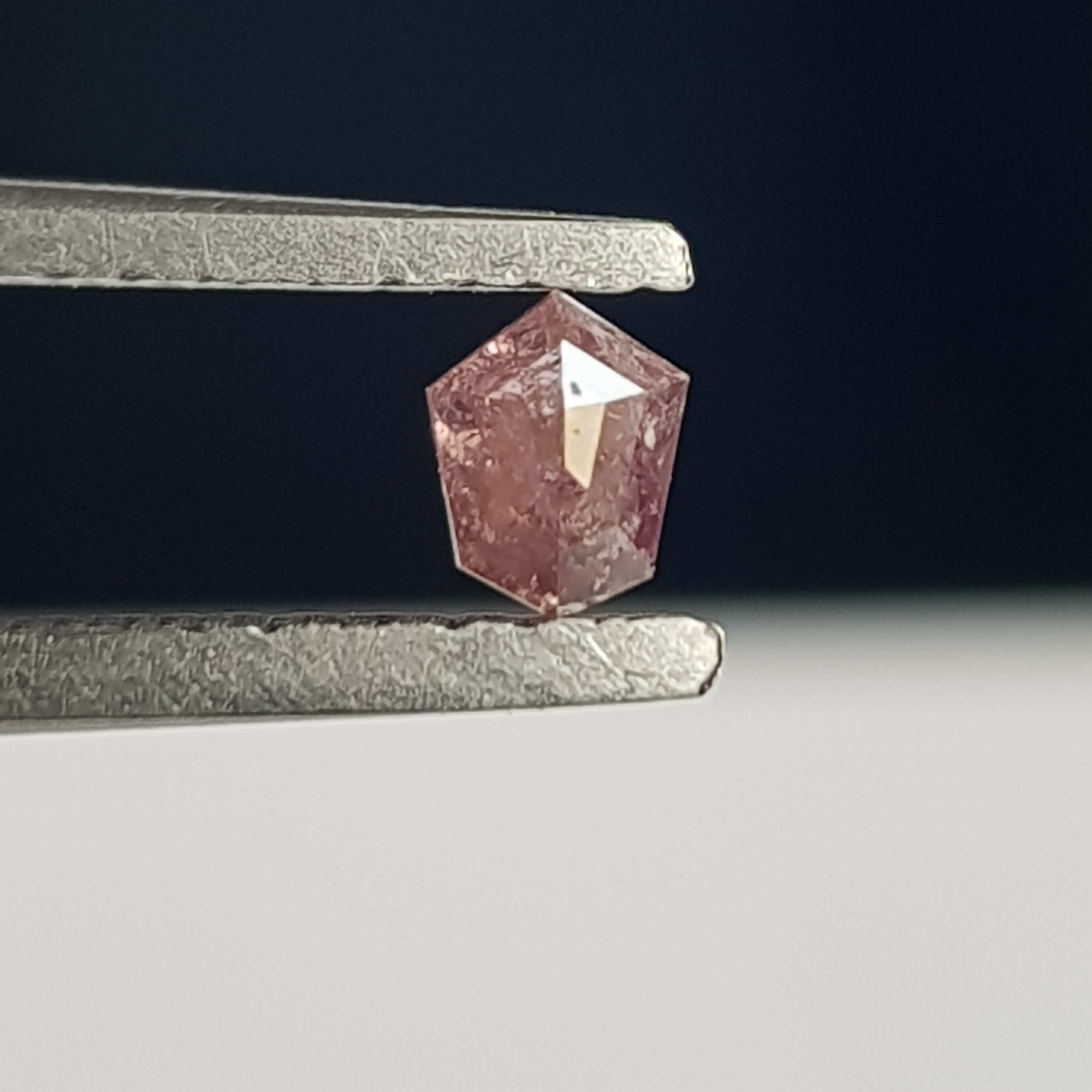 0.22 Ctw Natural Pink Rose Cut Diamond – Shield Shape Loose Gemstone 0.22 Ctw Natural Pink Rose Cut Diamond – Shield Shape Loose Gemstone