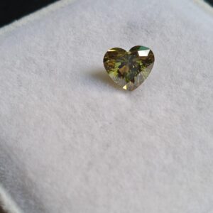 1.50ct Heart Shaped Lab Grown Diamond: Fancy Vivid Green Si1 1.50ct Heart Shaped Lab Grown Diamond: Fancy Vivid Green Si1