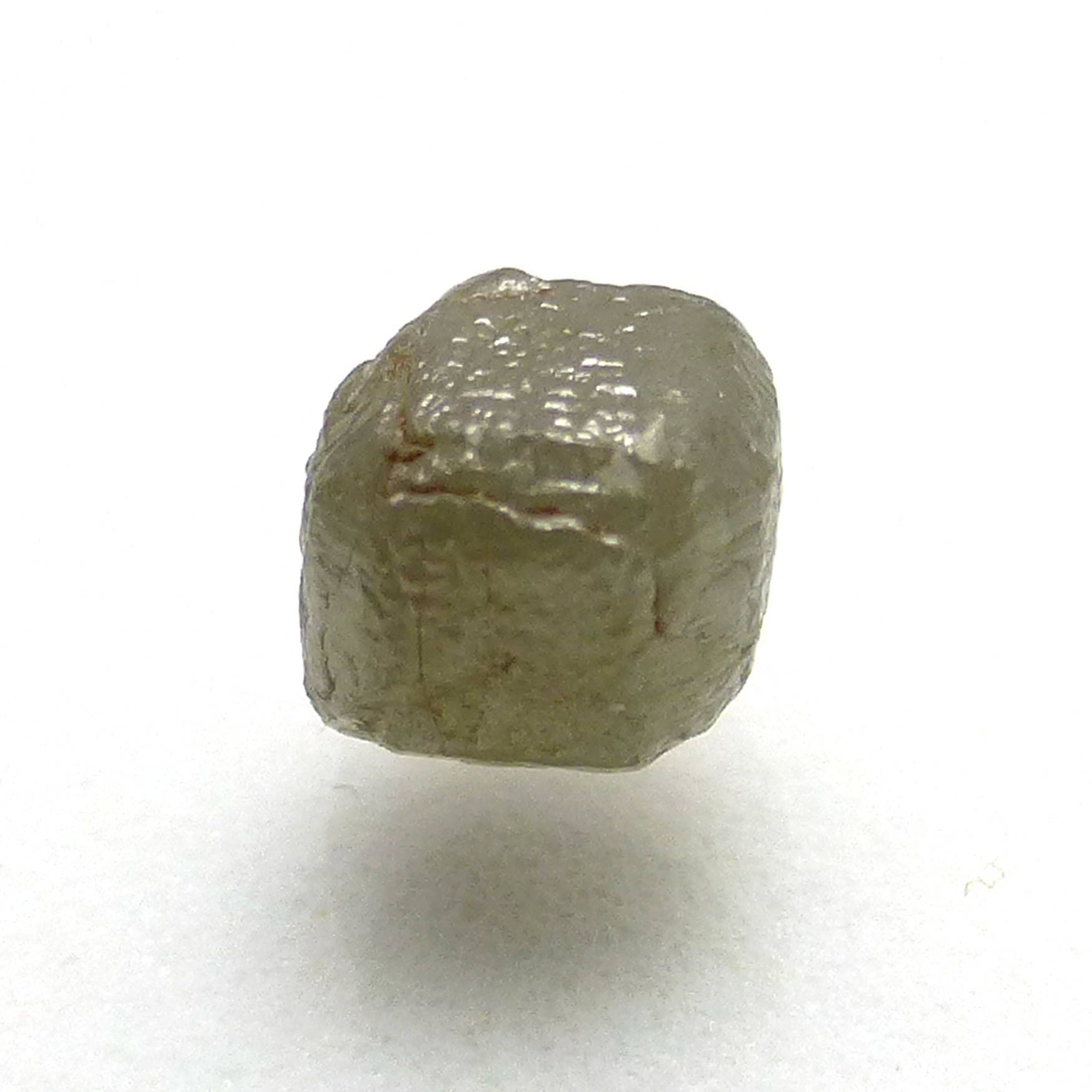 1.1 Carats Rough Raw Diamond Loose Gemstone White Silver Grey Cube Sparkling Natural Uncut Perfect For A Ring Can Use In Precious Metal Clay
