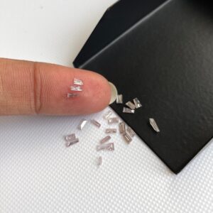 10 Light Pink Baguette Diamonds, Natural Untreated Loose Gemstones (3-4.5mm) 10 Light Pink Baguette Diamonds, Natural Untreated Loose Gemstones (3-4.5mm)