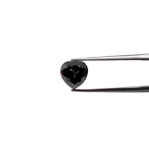 Heart Black Diamond, Loose Black Diamond With Heart Cut Rose Cut Top - Lsg171 Heart Black Diamond, Loose Black Diamond With Heart Cut Rose Cut Top - Lsg171