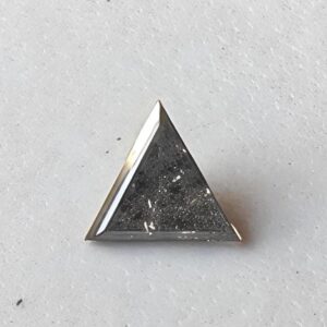 Salt and Pepper Triangle Diamond, 0.17 Ct, 3.9mm, Loose Gemstone Salt and Pepper Triangle Diamond, 0.17 Ct, 3.9mm, Loose Gemstone