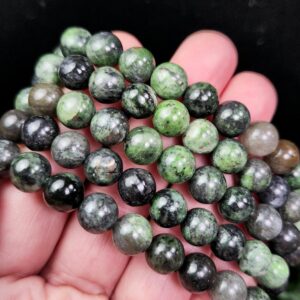 Diopside Bracelet - Diopside Beads - Diopside Beaded Bracelet - Diopside Jewelry - Crystal Bracelet - Green Diopside Beads - Diopside