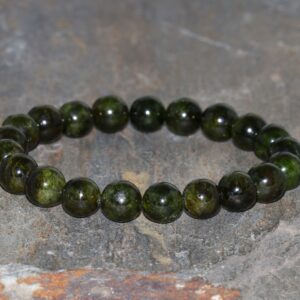 Chrome Diopside Bracelet Handmade 8mm Dark Green Chrome Diopside Grade Aa Beaded Natural Gemstone Bracelet Unisex Bracelet Healing Bracelet
