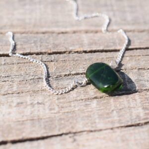 Natural Chrome Diopside Tumble Bracelet in 925 Sterling Silver, Beaded Bracelet, Dainty Bracelet, Gemstone Bracelet, Diopside, Gift For Her