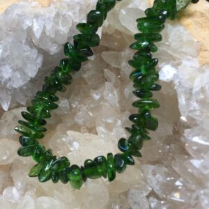 Triple 'v": Vibrant, Vivacious, Verdurous - Chrome Diopside Bracelet (1j)