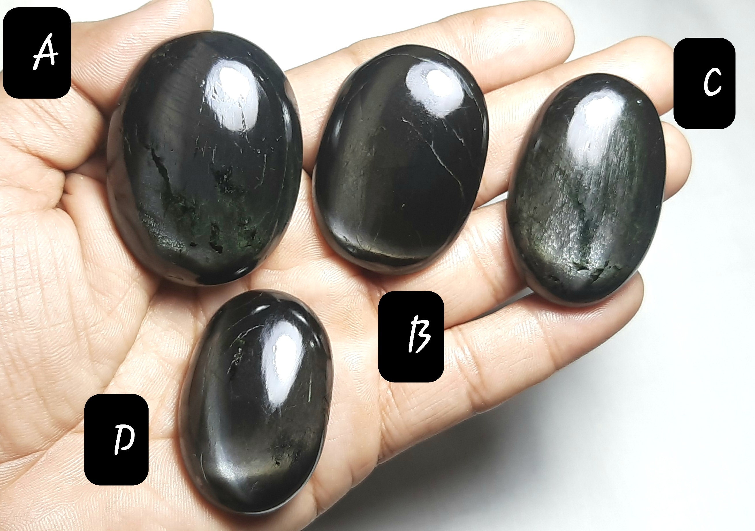 Black Star Diopside Cabochon: Oval, Round Reiki Chakra Gemstone, Commercial Quality Stone Low Price