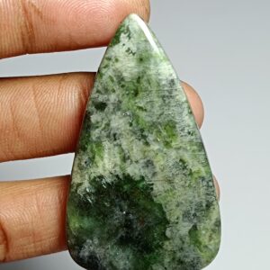 Diopside Cabochon: Natural Green Gemstone For Jewelry Making (85cts, 51x30mm) Diopside Cabochon: Natural Green Gemstone For Jewelry Making (85cts, 51x30mm)