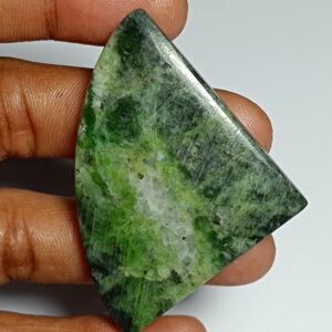 Natural Diopside Cabochon: Loose Gemstone For Jewelry Making (109cts, 59x41 Mm)