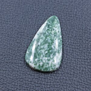 Natural Diopside Zoisite Gemstone: Pear Cabochon, 49.35 Cts